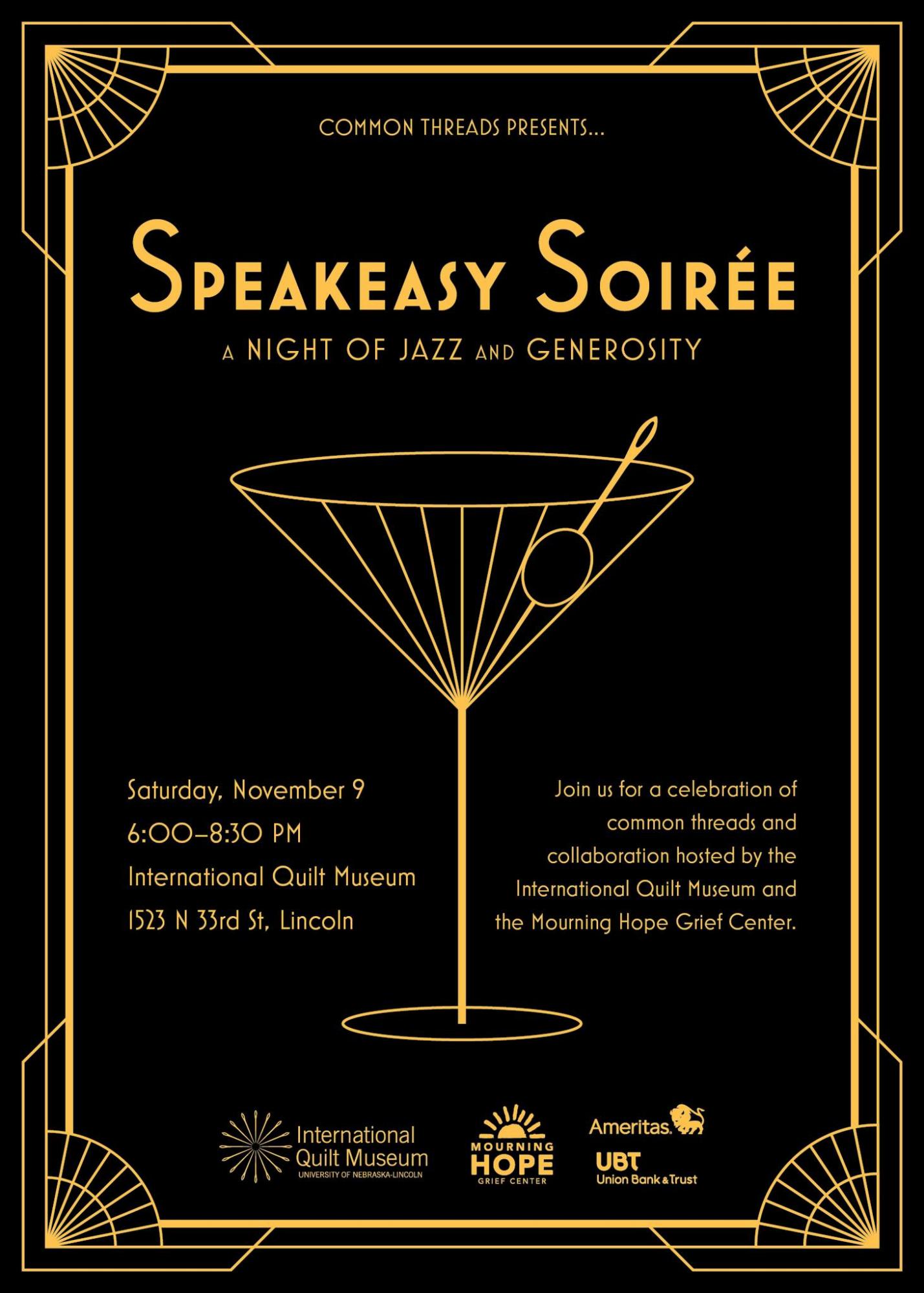 Common Threads Speakeasy Soirée