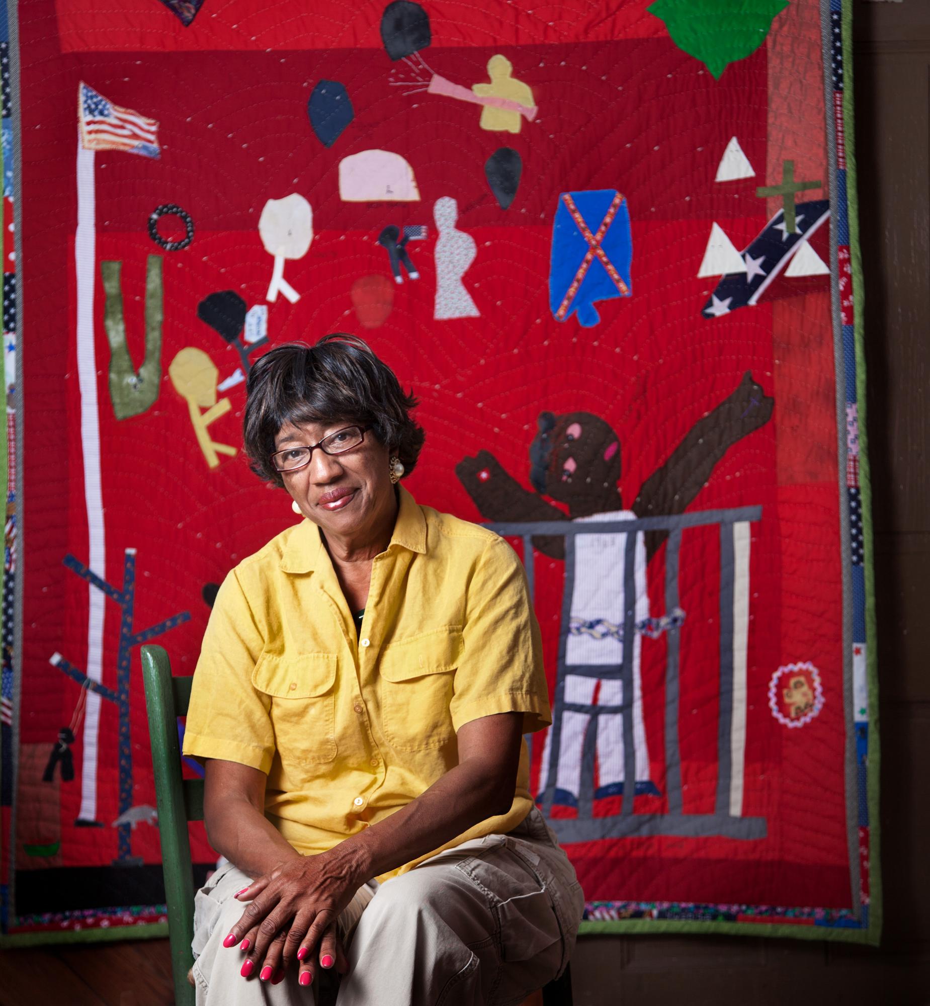Guest lecture with quiltmaker Yvonne Wells and professor Stacy I. Morgan