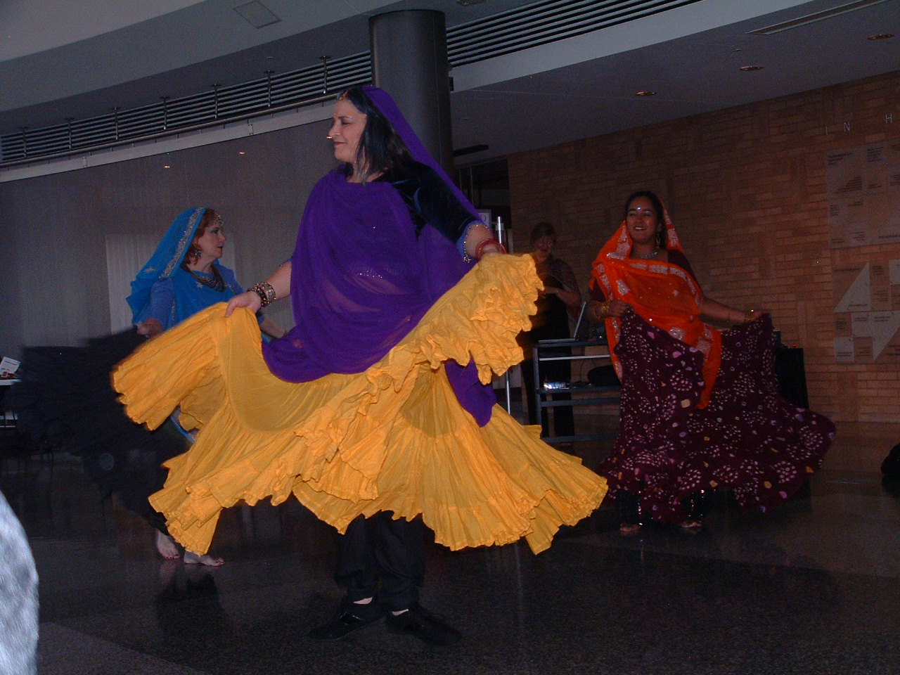 An Indian dance troupe performs at a Friends event