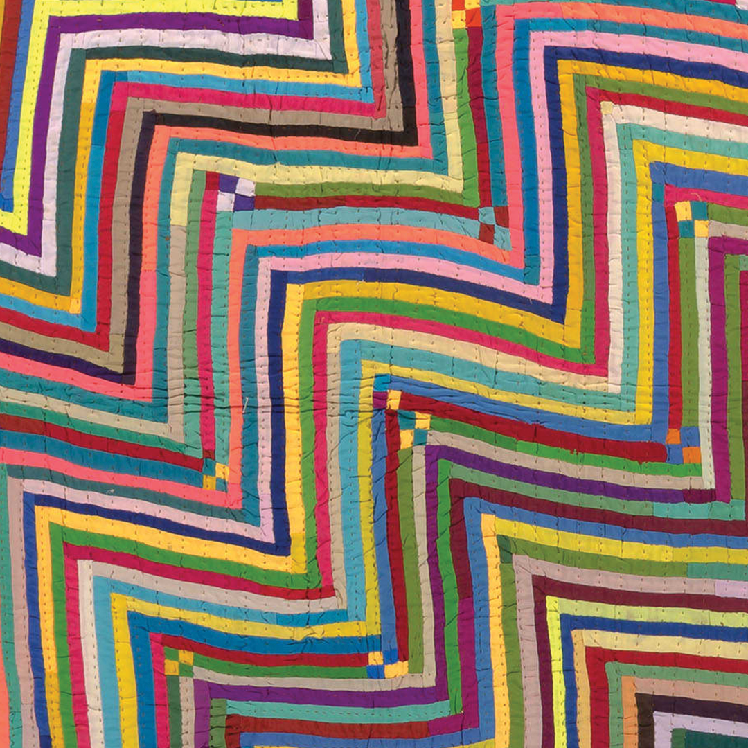 Quilt photo showing a zigzag quilt pattern 