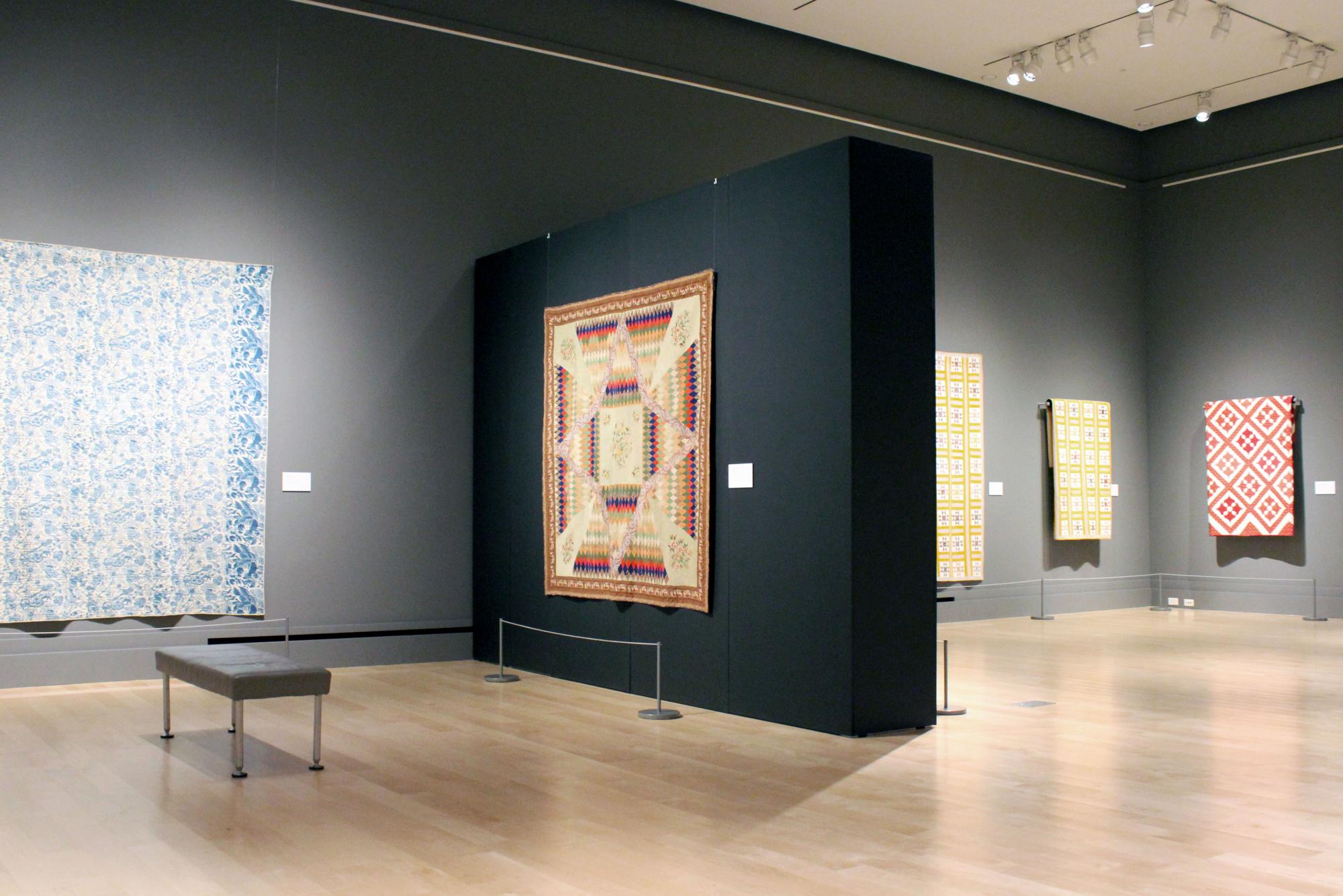 Quilts on display in The Mark Dunn Collection