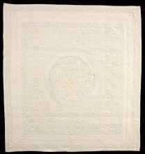 Bedcover, corded quilting