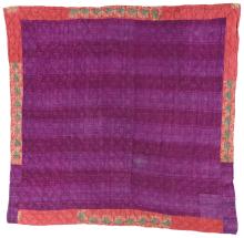 silk and cotton "vanne" or wholecloth quilt