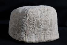 Cap, Woman’s; corded quilting, drawn work