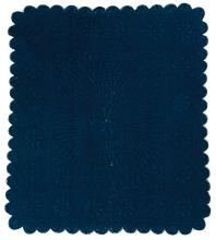 deep blue cotton "vanne" or wholecloth quilt