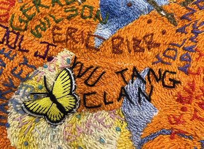 Detail from "Let Freedom Ring" quilt