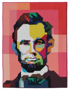 Quilt-inspired mural of Abe Lincoln to be installed at the Lied Center