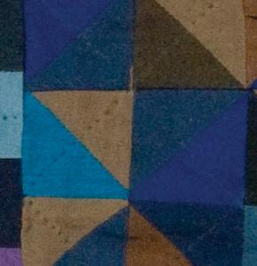 detail of Broken Dishes, probably made by L. Miller