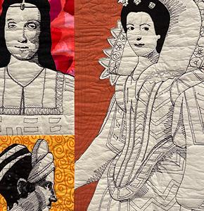 Quilt block from "Material Girls"
