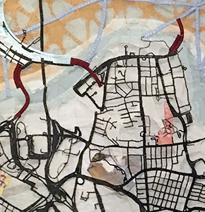 detail of quilt by Valerie Goodwin